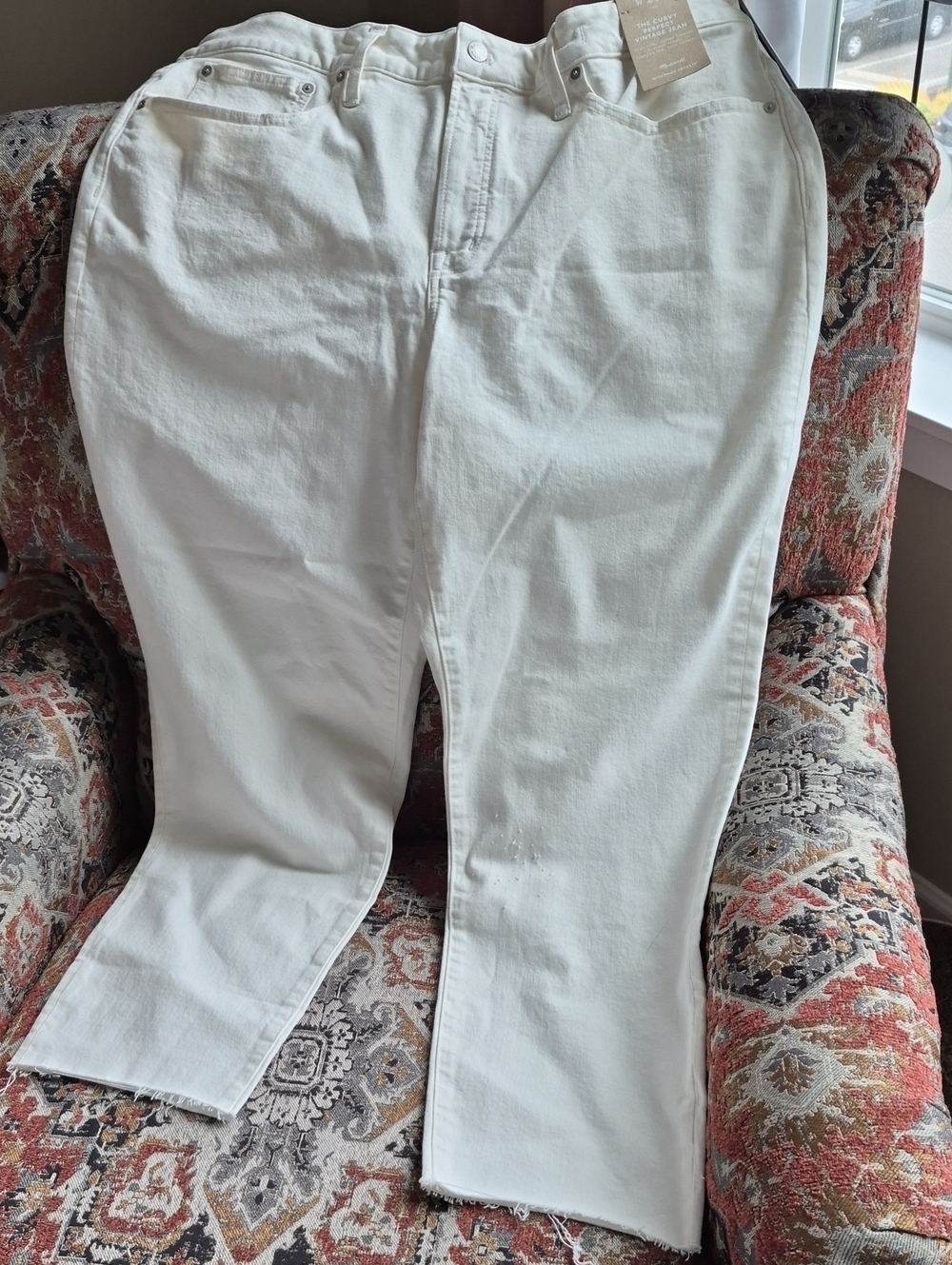 Madewell Curvy Perfect Vintage Jeans in Off-White